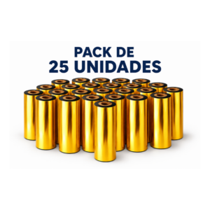 Cinta de Transferencia Térmica Cera Negro 110mm x 74 mts (Pack 25 unidades)