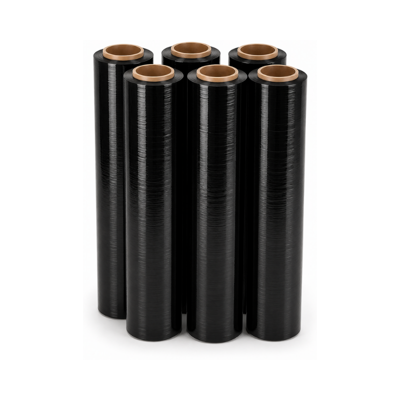 Film Stretch Negro 1,7KG 275 mts 500mm 20 micras (Caja 6 unidades) - Imagen 4