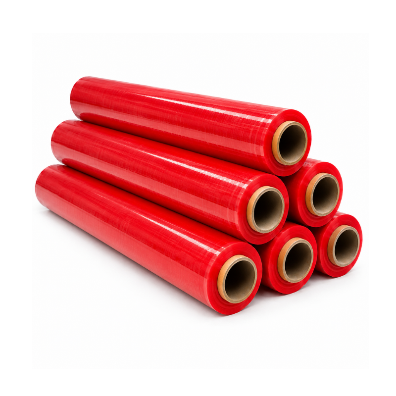Film Stretch Rojo 1,7KG 275 mts 500mm 20 micras (Caja 6 unidades)