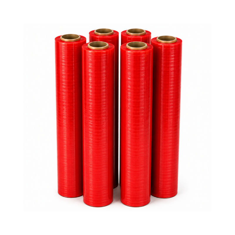 Film Stretch Rojo 1,7KG 275 mts 500mm 20 micras (Caja 6 unidades) - Imagen 3